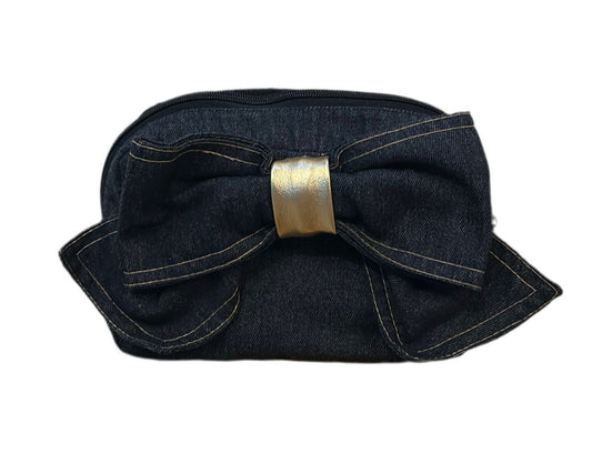 Denim bow bag