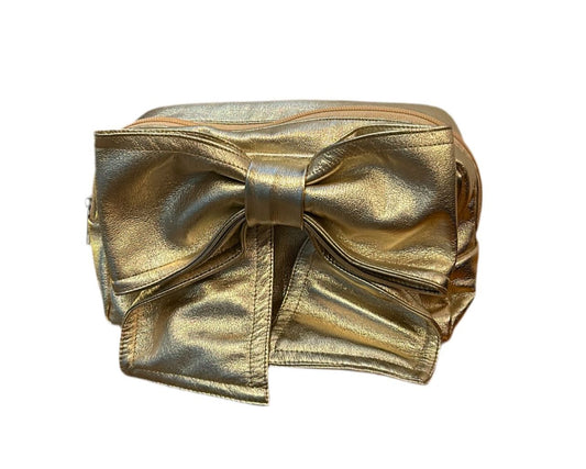 Gold bow bag